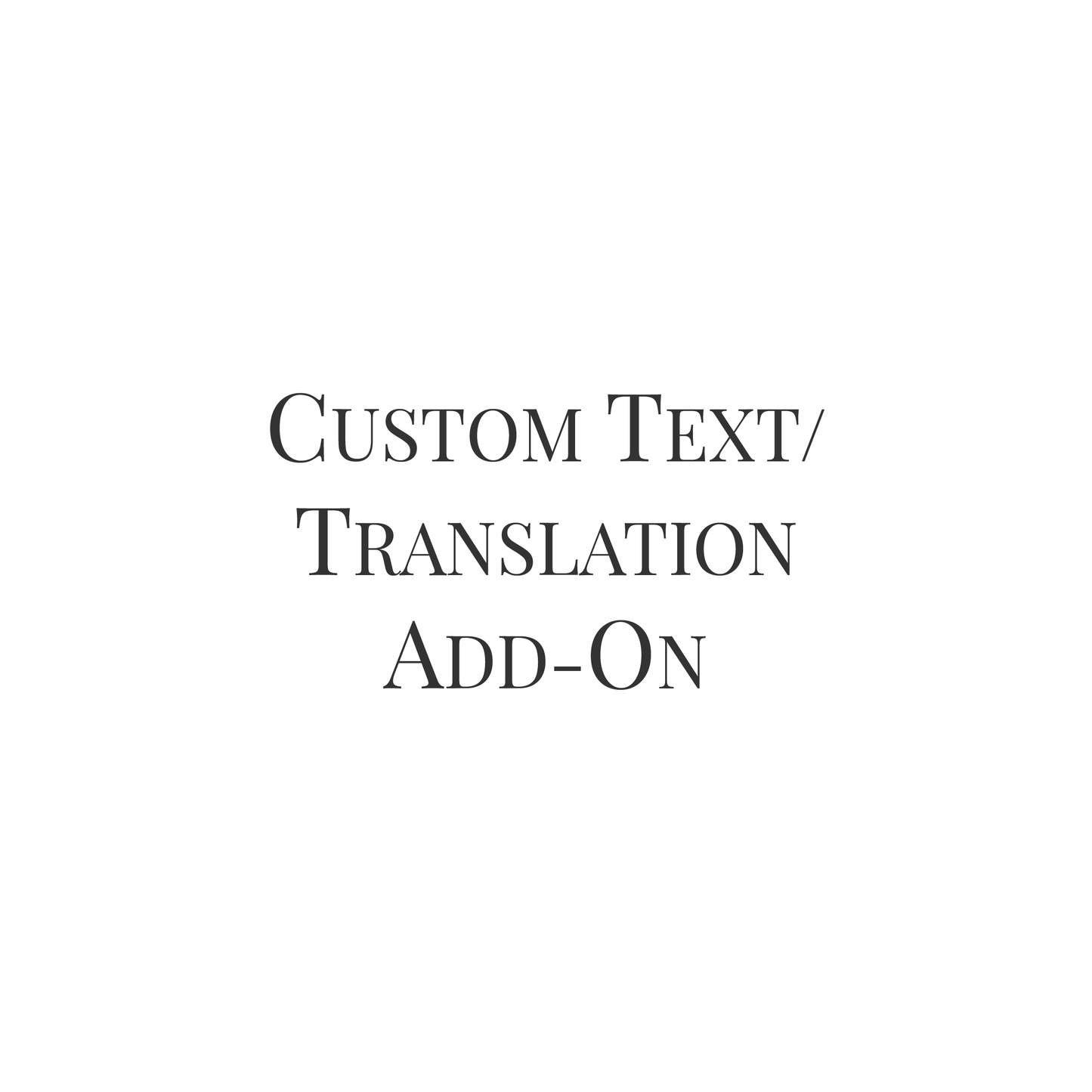 Custom Text Add-on