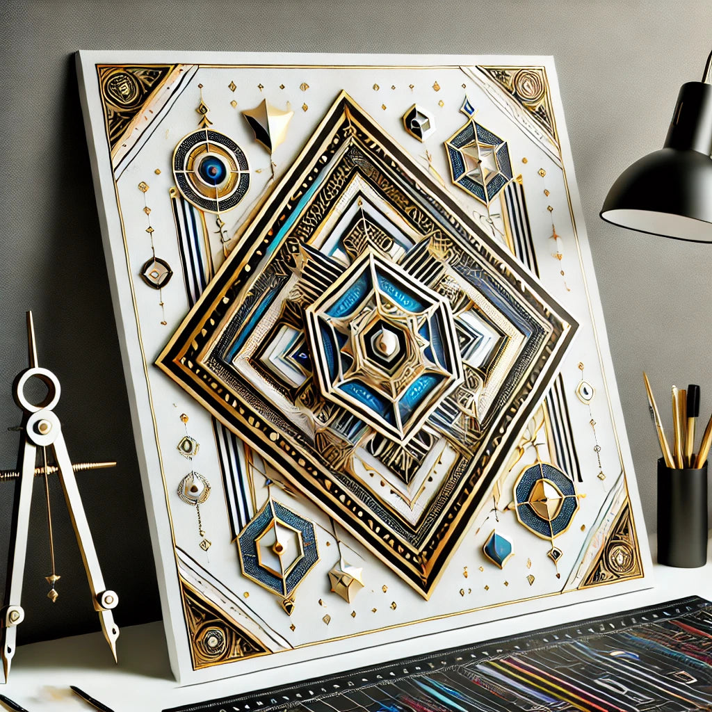 Geometric Ketubahs: Modern Art for Your Wedding