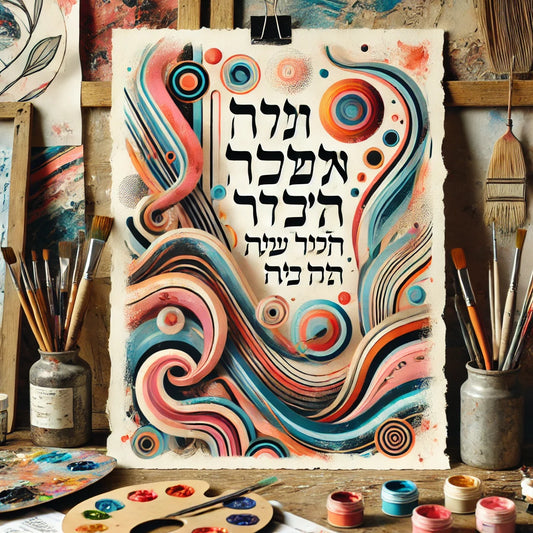 Abstract Ketubah Art: A Unique Take on Tradition