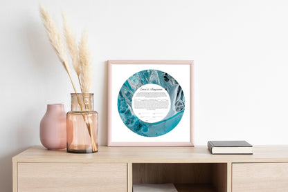 Blue Marble Ketubah