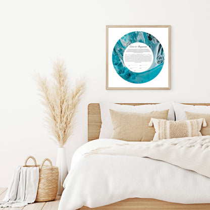 Blue Marble Ketubah