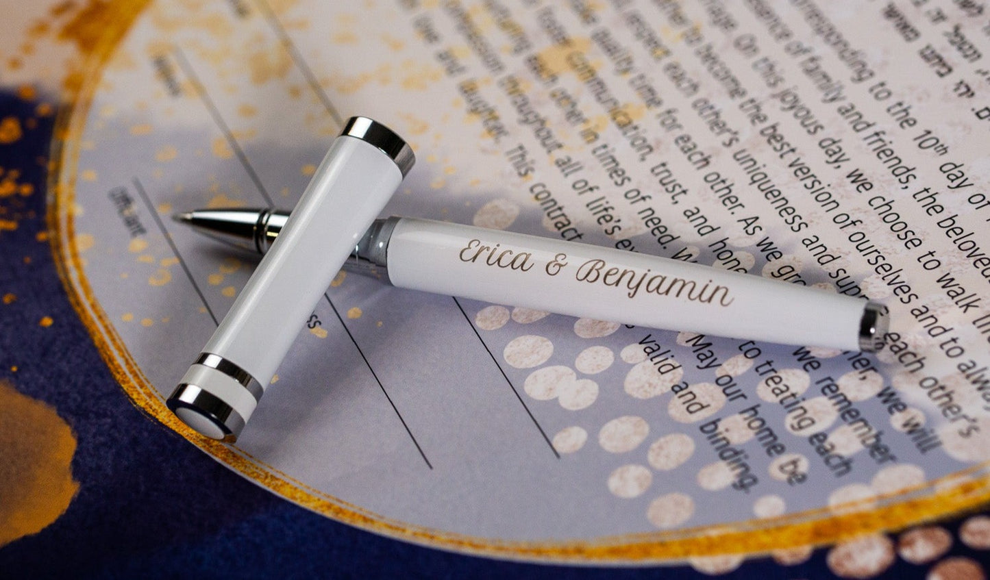 Engraved Ketubah Signing Pen