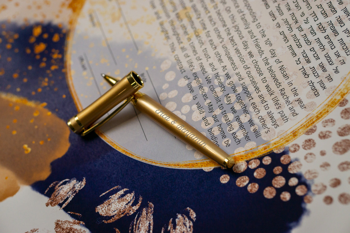 Engraved Ketubah Signing Pen