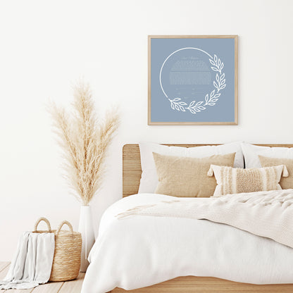 Dusty Blue Leaf Ketubah