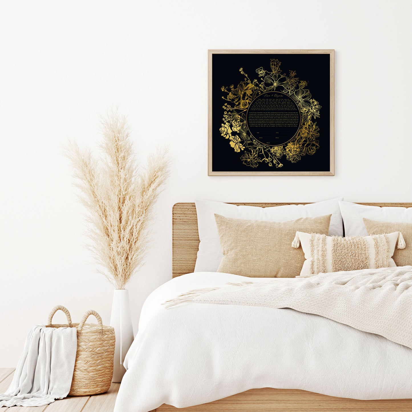 Gold Floral Ketubah