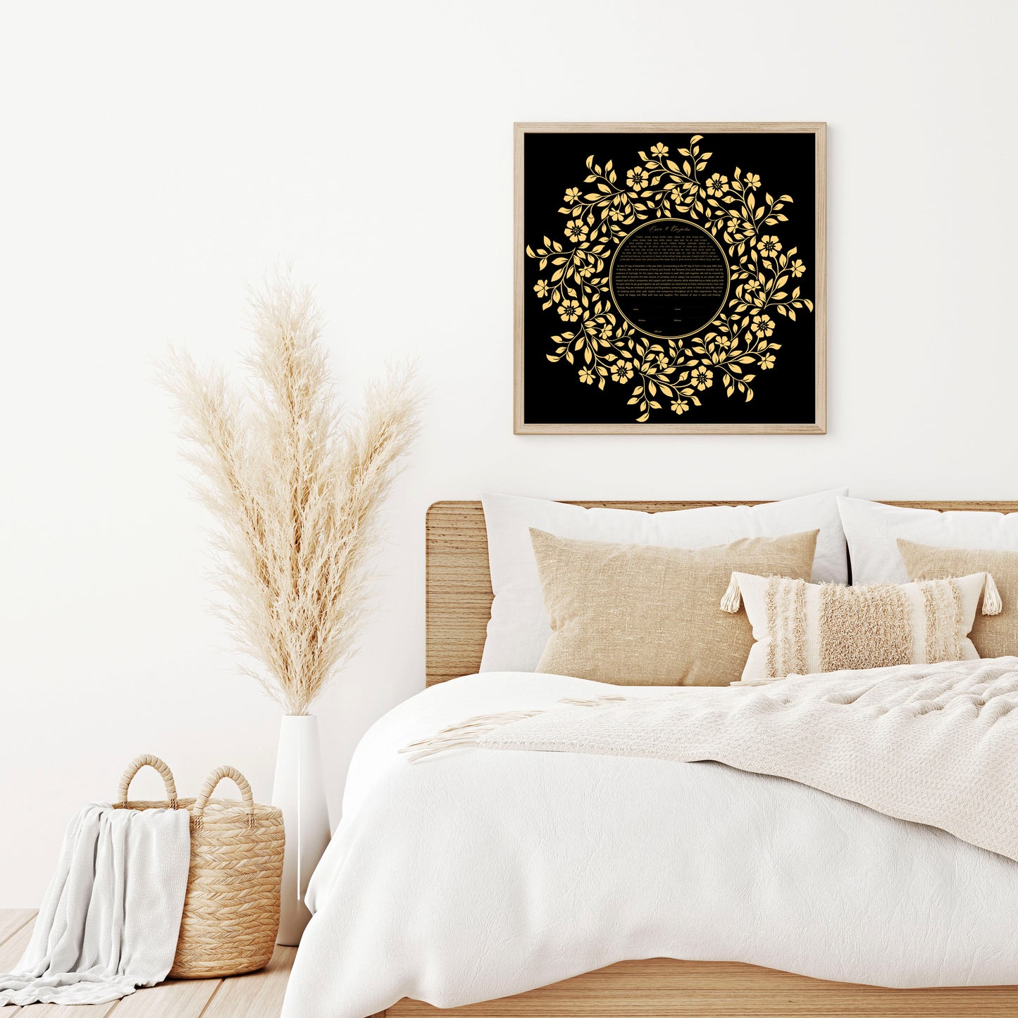 Gold Floral Ketubah