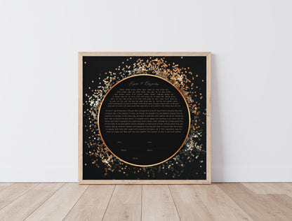 Gold Glitter Ketubah