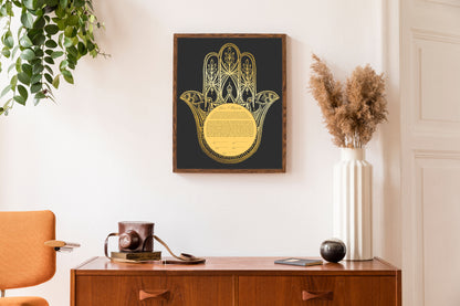 Gold Hamsa Ketubah