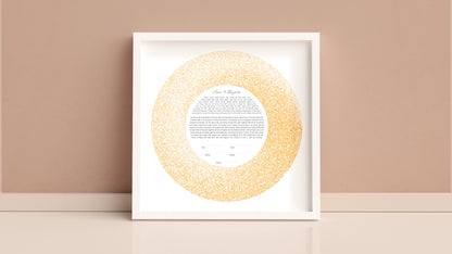 Gold Rings Modern Ketubah