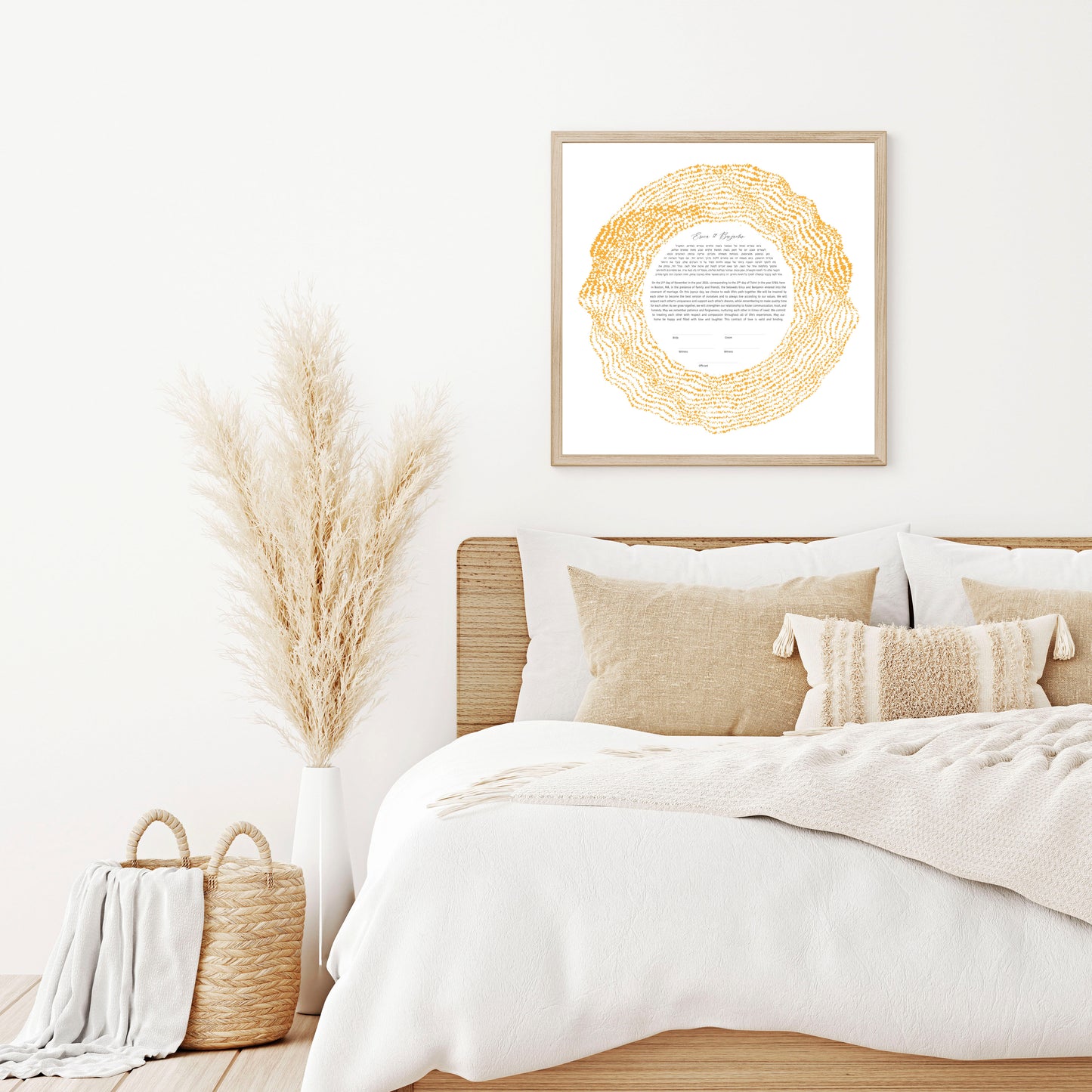 Gold Rings Modern Ketubah