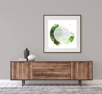 Green Tree of Life Ketubah