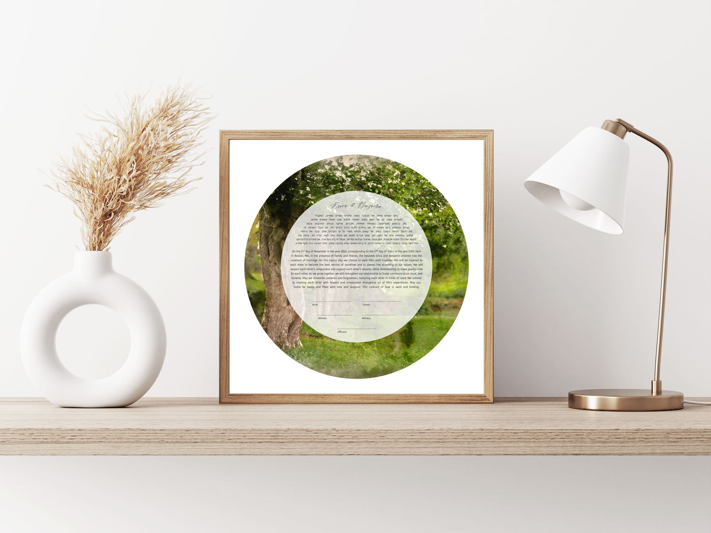 Green Tree of Life Ketubah