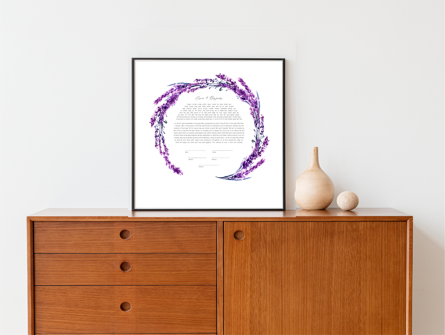 Lavender Ketubah