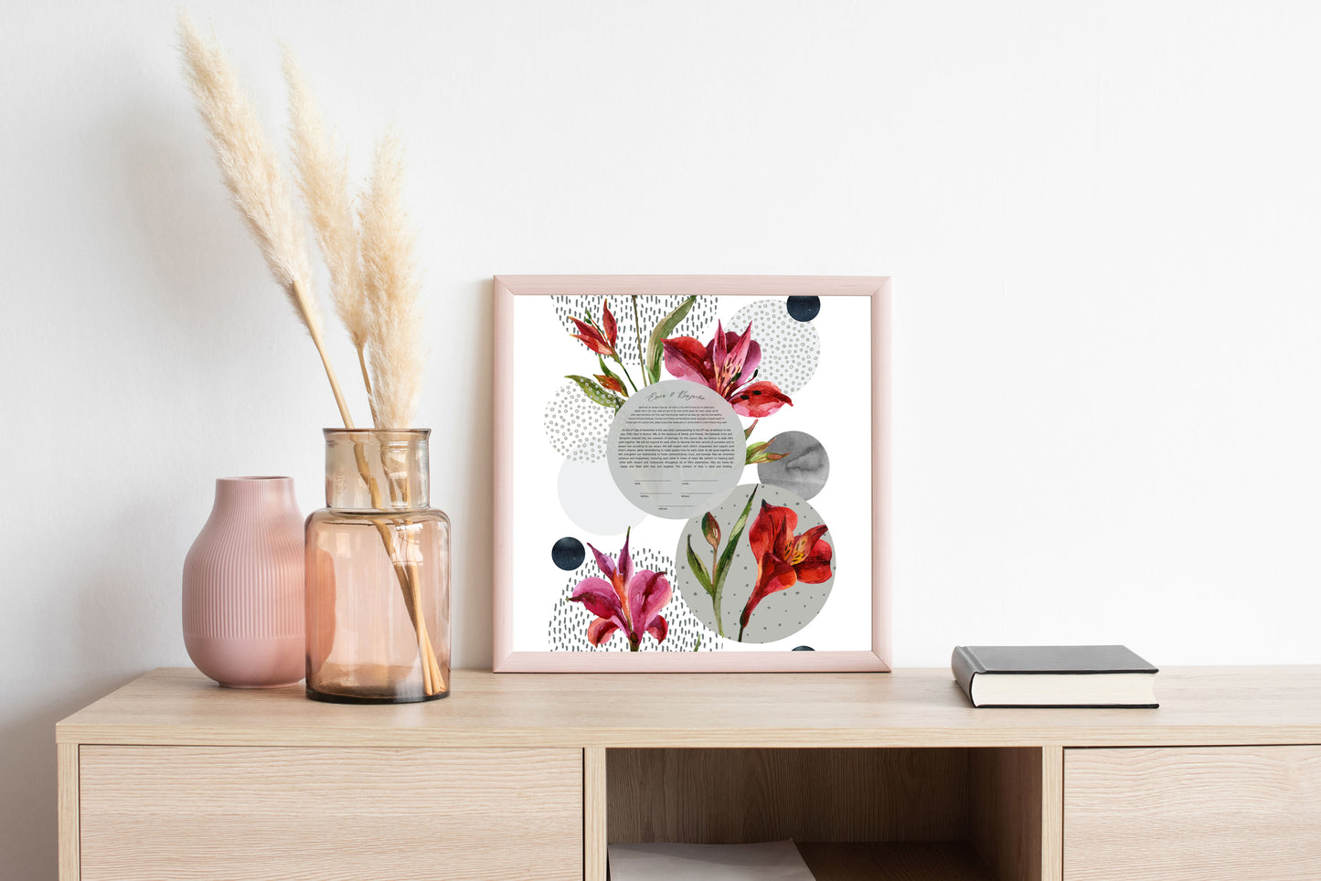 Modern Floral Ketubah