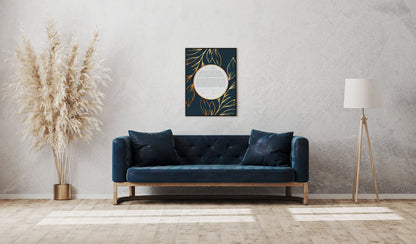 Navy and Gold Leaf Ketubah