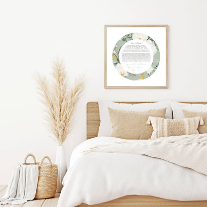 Orchid Floral Ketubah