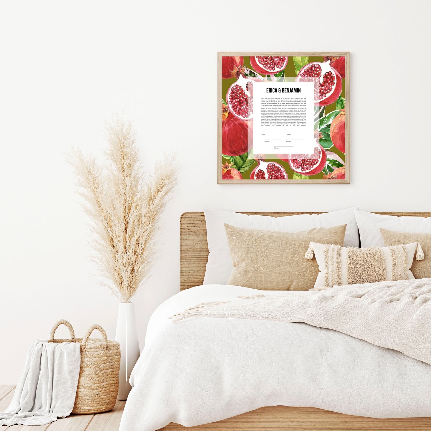 Pomegranate Modern Ketubah