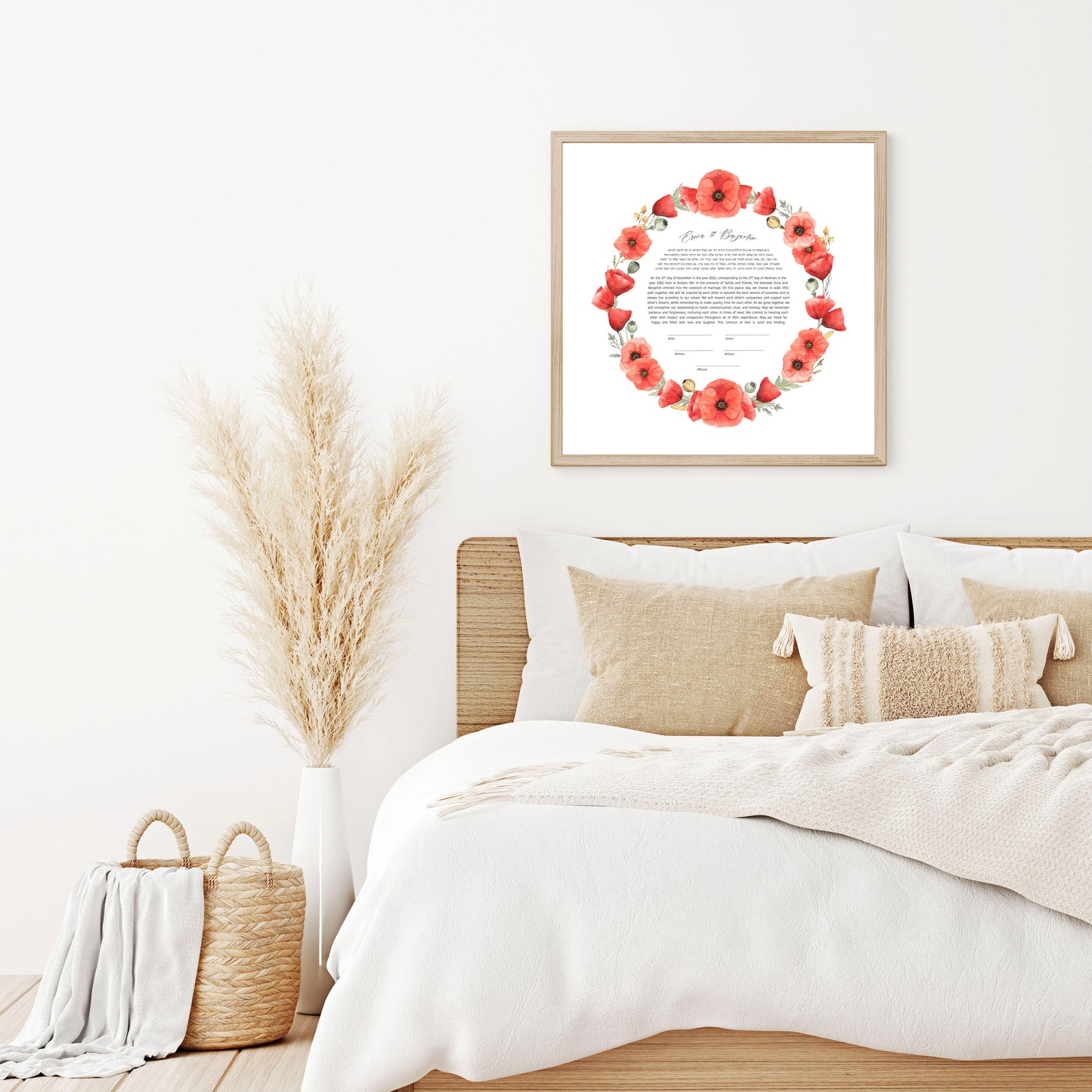 Poppy Floral Ketubah