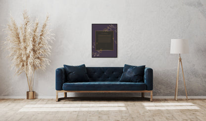 Purple & Gold Floral Ketubah