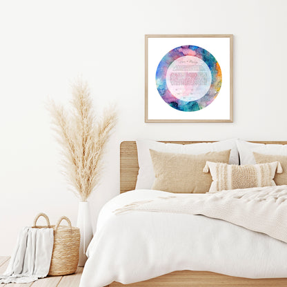 Rainbow Galaxy Watercolor Ketubah
