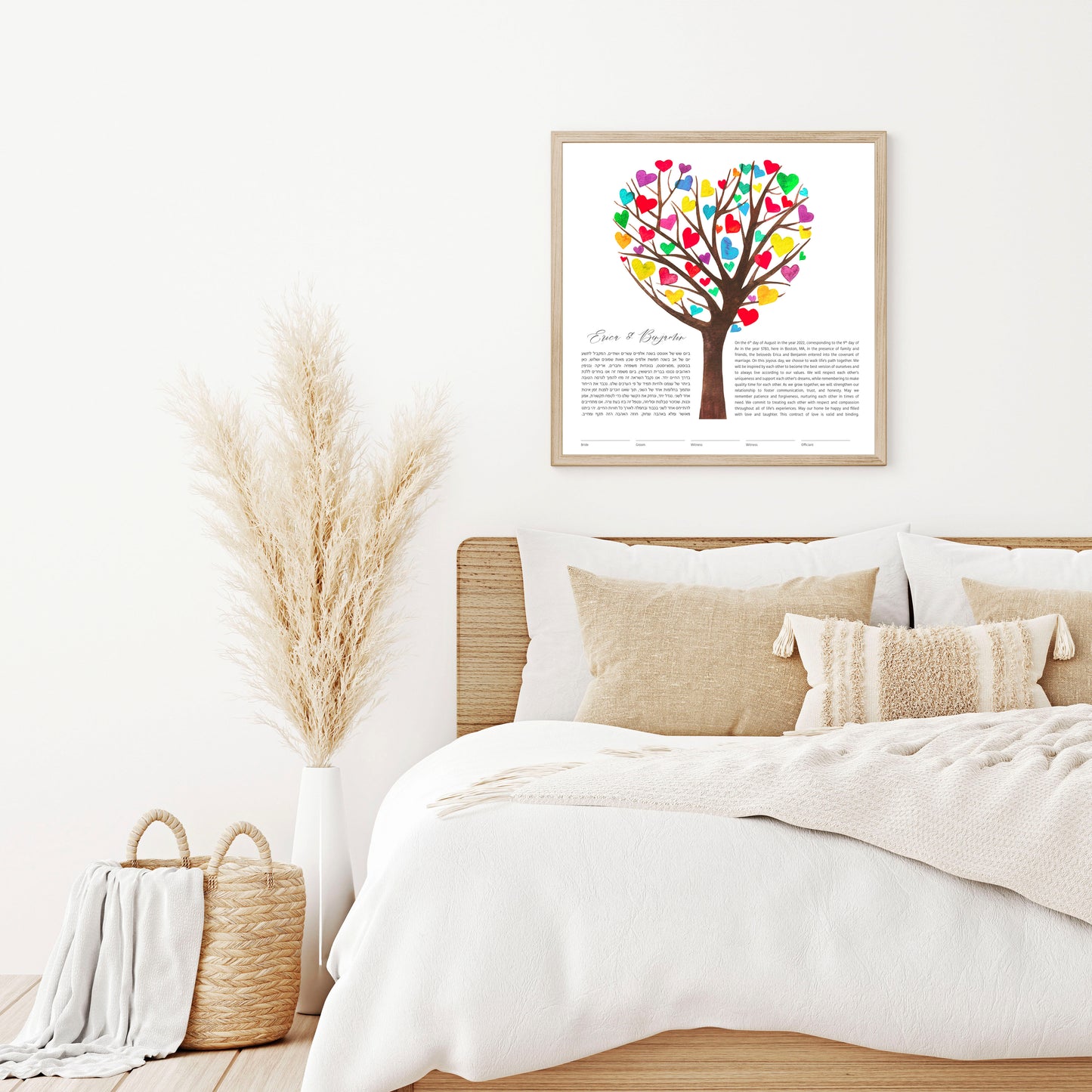 Rainbow Heart Tree of Life Ketubah