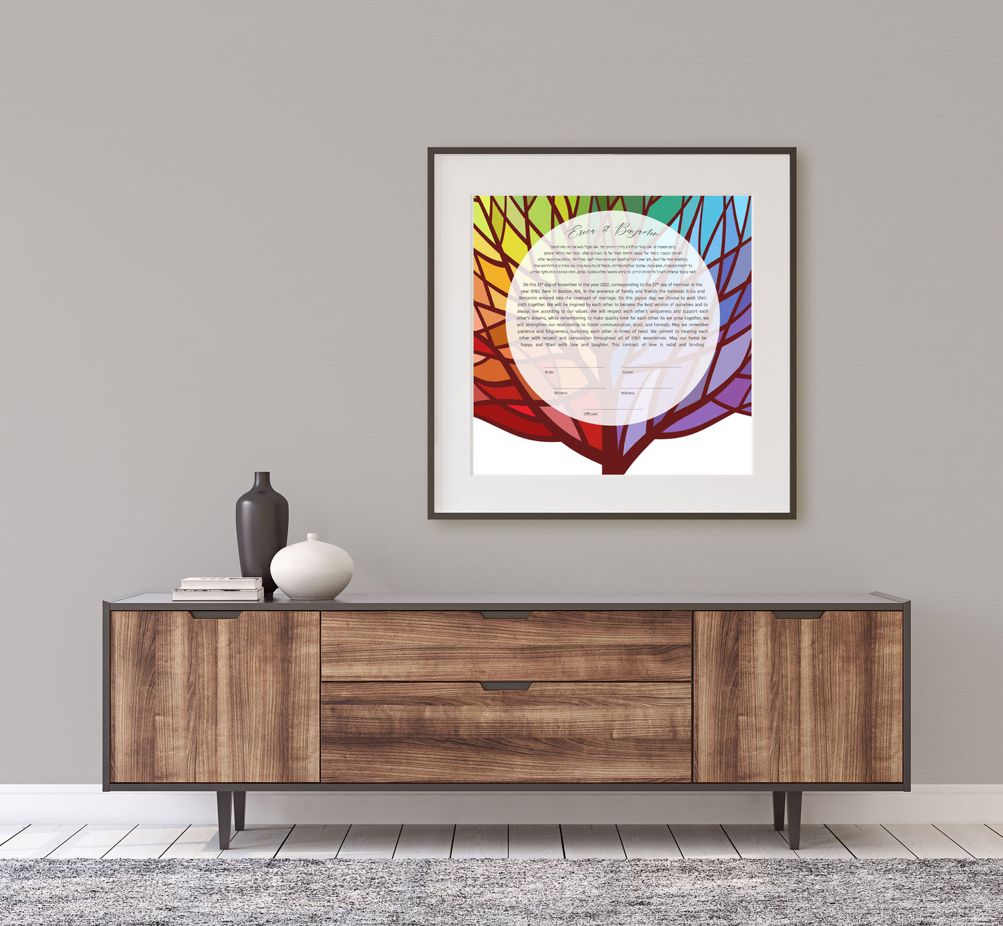 Rainbow Tree of Life Ketubah