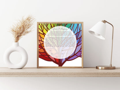 Rainbow Tree of Life Ketubah