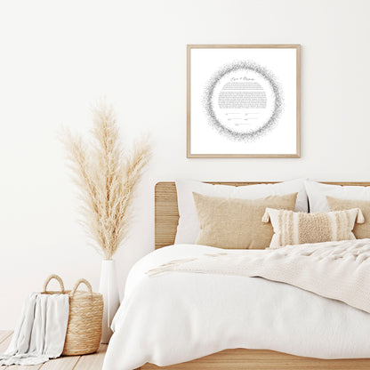 Silver Sparkle Ketubah