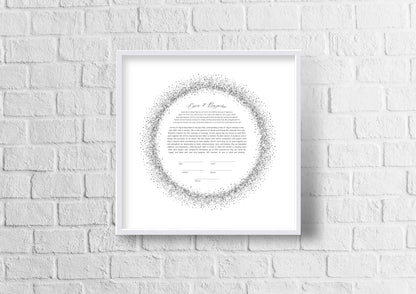 Silver Sparkle Ketubah