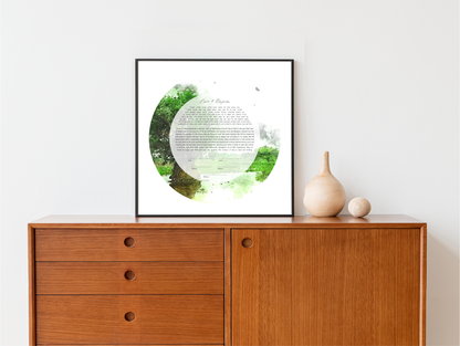 Green Tree of Life Ketubah