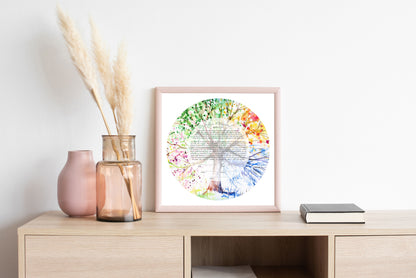 Tree of Life Rainbow Watercolor Ketubah