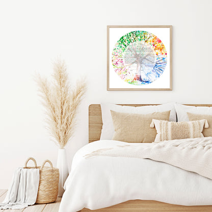 Tree of Life Rainbow Watercolor Ketubah