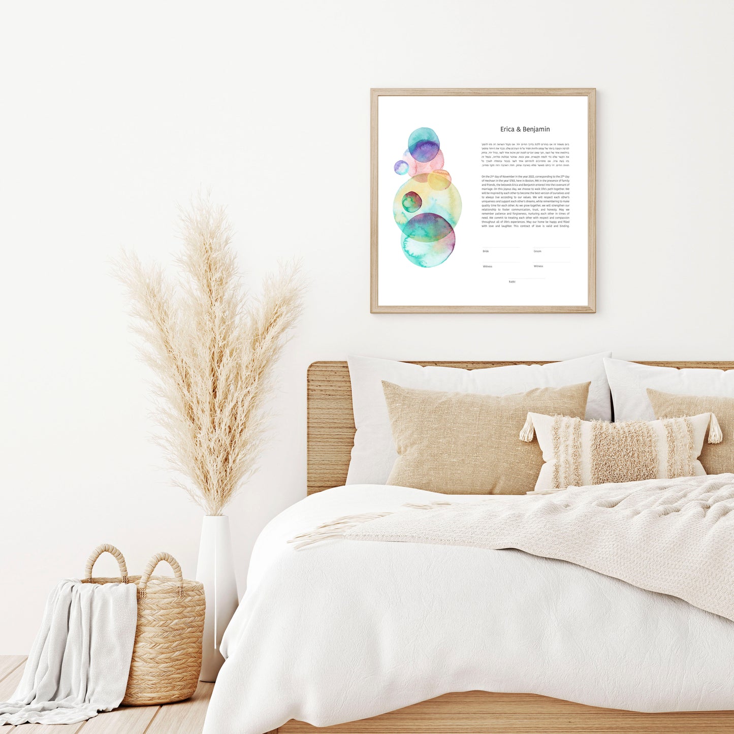Watercolor Bubbles Ketubah