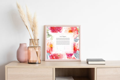 Watercolor Floral Ketubah