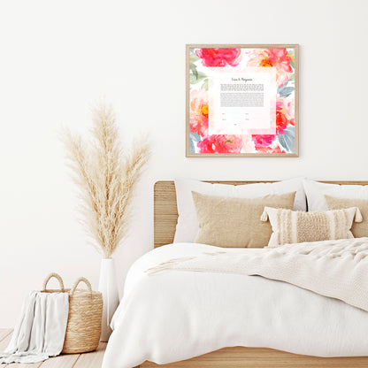 Watercolor Floral Ketubah