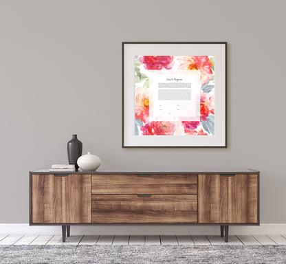 Watercolor Floral Ketubah